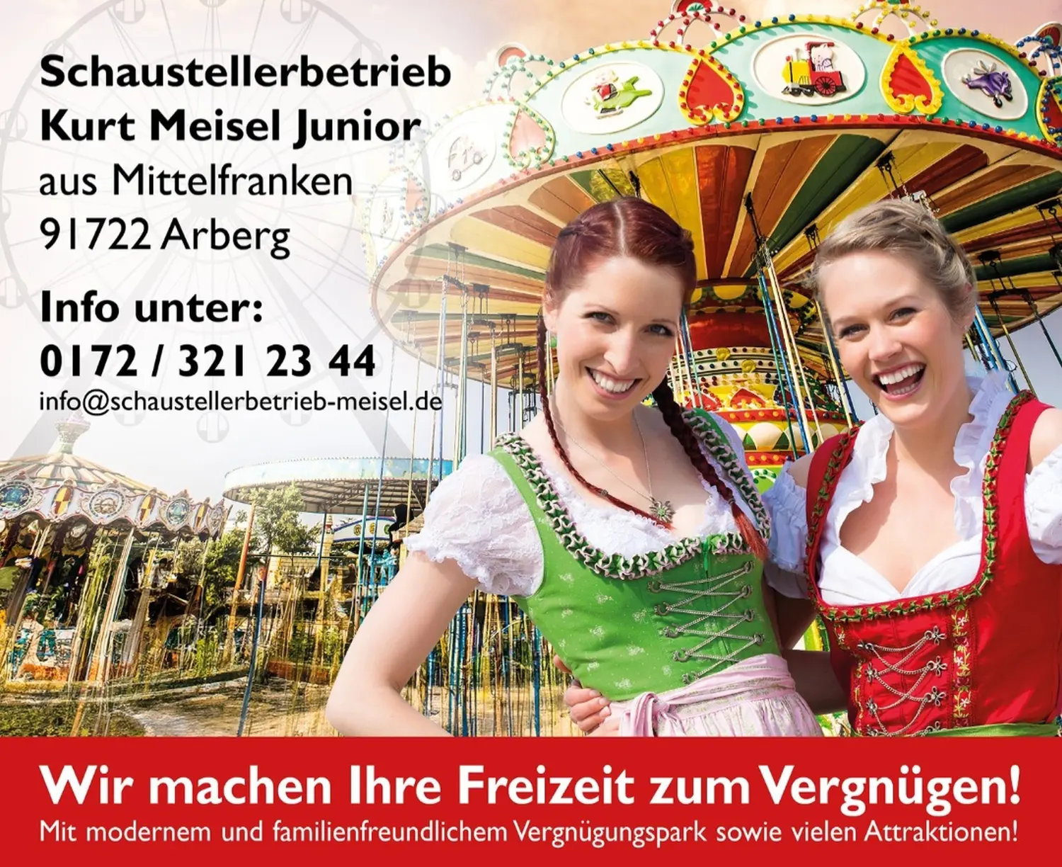 Schaustellerbetrieb Kurt Meisel Junior - Flugblatt
