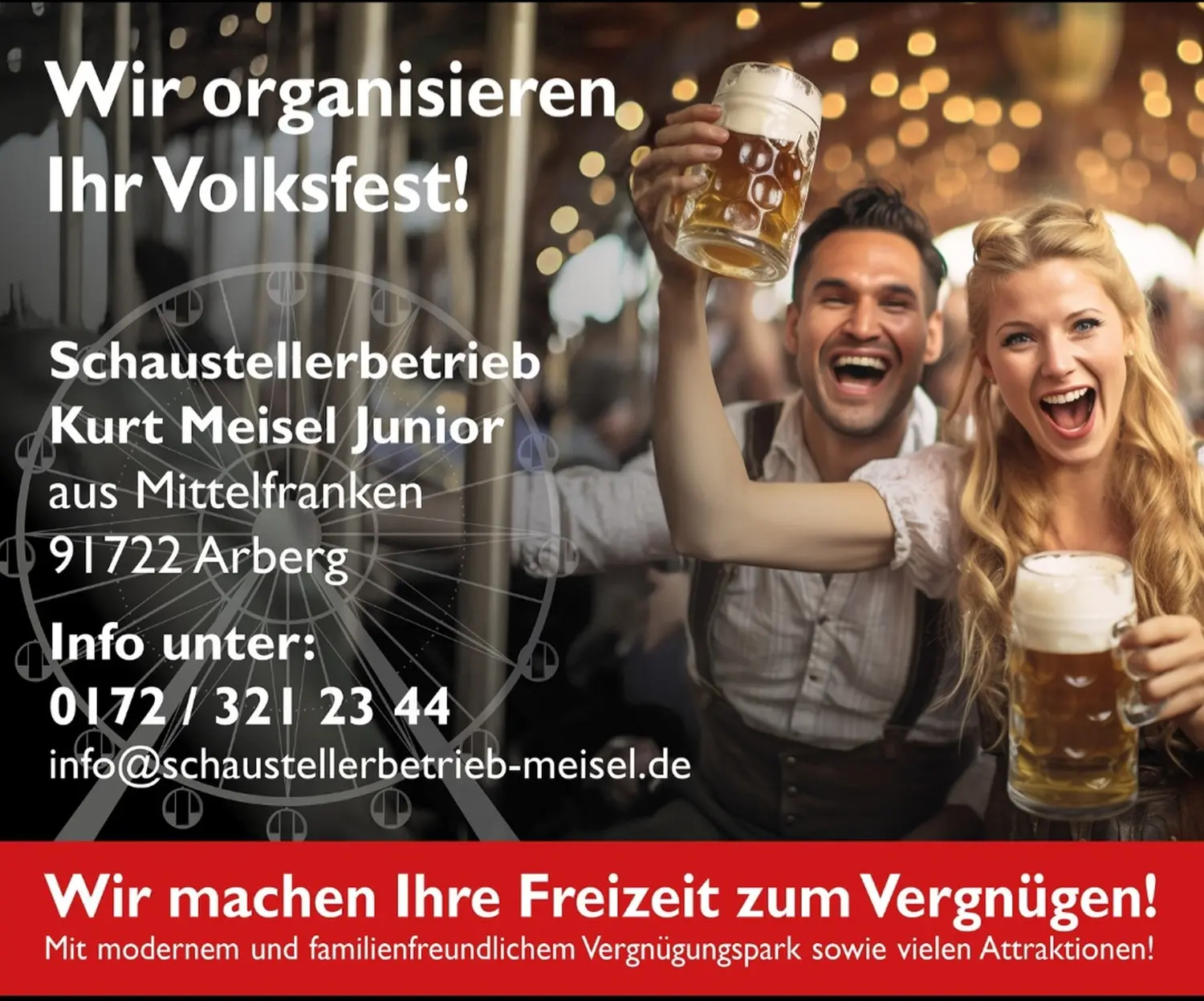 Schaustellerbetrieb Kurt Meisel Junior - Flugblatt