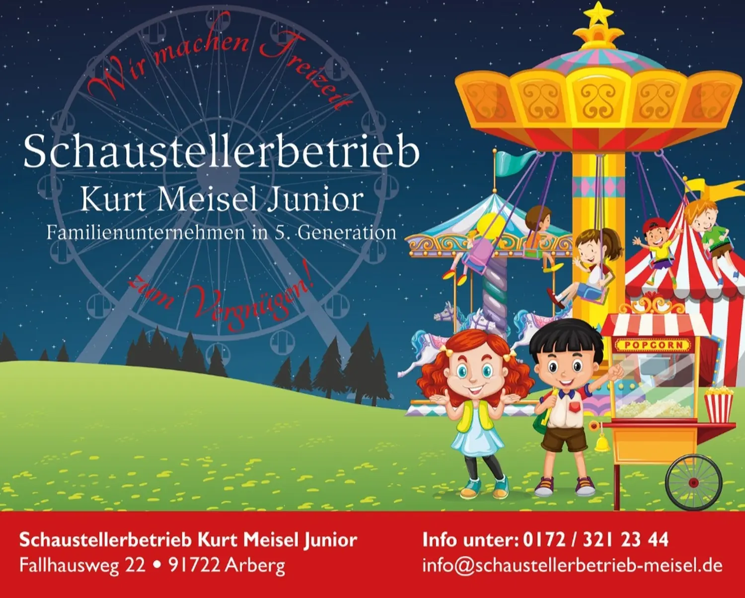 Schaustellerbetrieb Kurt Meisel Junior - Flugblatt
